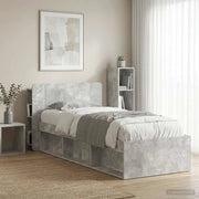 Testata del letto Grigio Cemento Legno ingegnerizzato