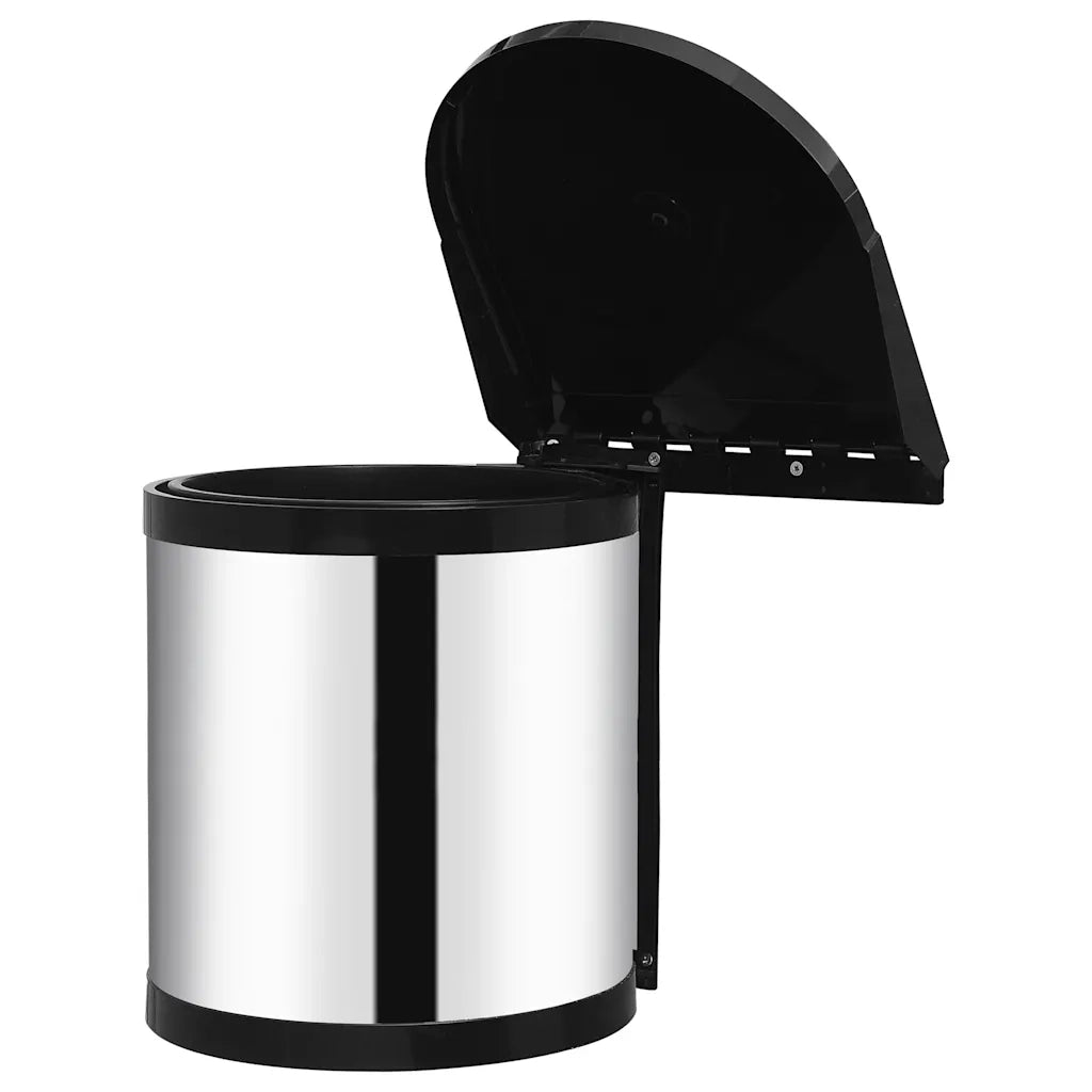 Pattumiera da Incasso per Cucina in Acciaio Inossidabile 12 L cod mxl 47288