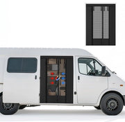 Tenda Magnetica, 178 * 133 cm Retrattile Compatibile con VW T5 T6 per Porta Finestra, Protezione Insetti e Ombreggiatura, Tenda Schermo per Porta Lato Camping