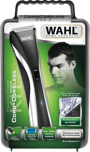 Wahl tagliacapelli 9698 + accessori hair&beard led ricaricabile - 09698-1016