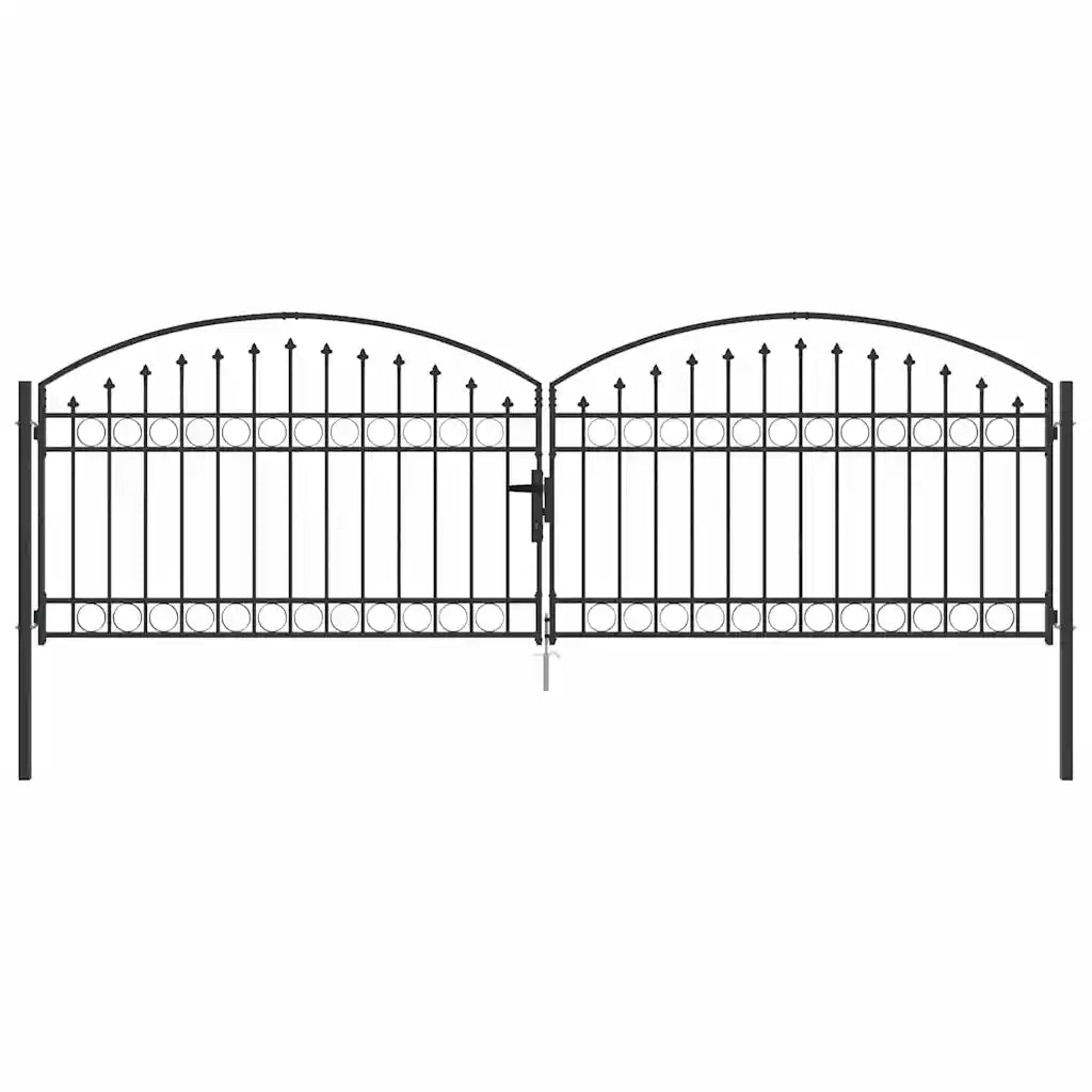 Cancello per recinzione Assen Grigio 301 x 224.5 cm Acciaio 42008942