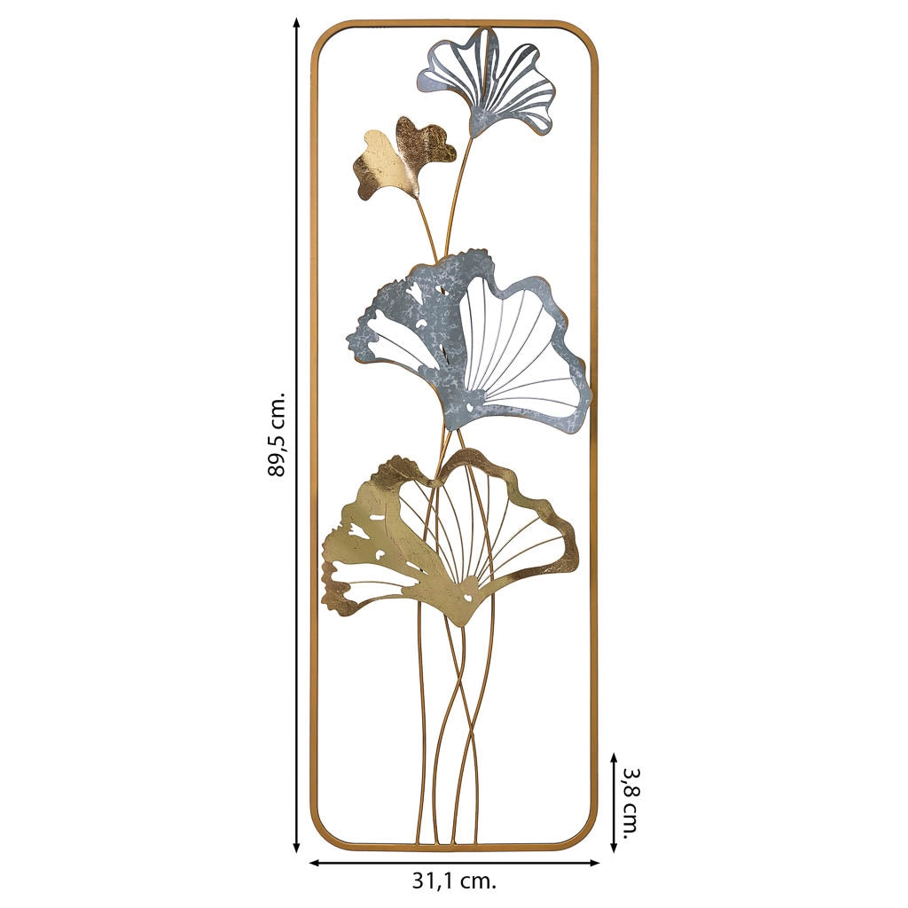 Carta da parati decorativa in metallo 31,1x89,5x3,8