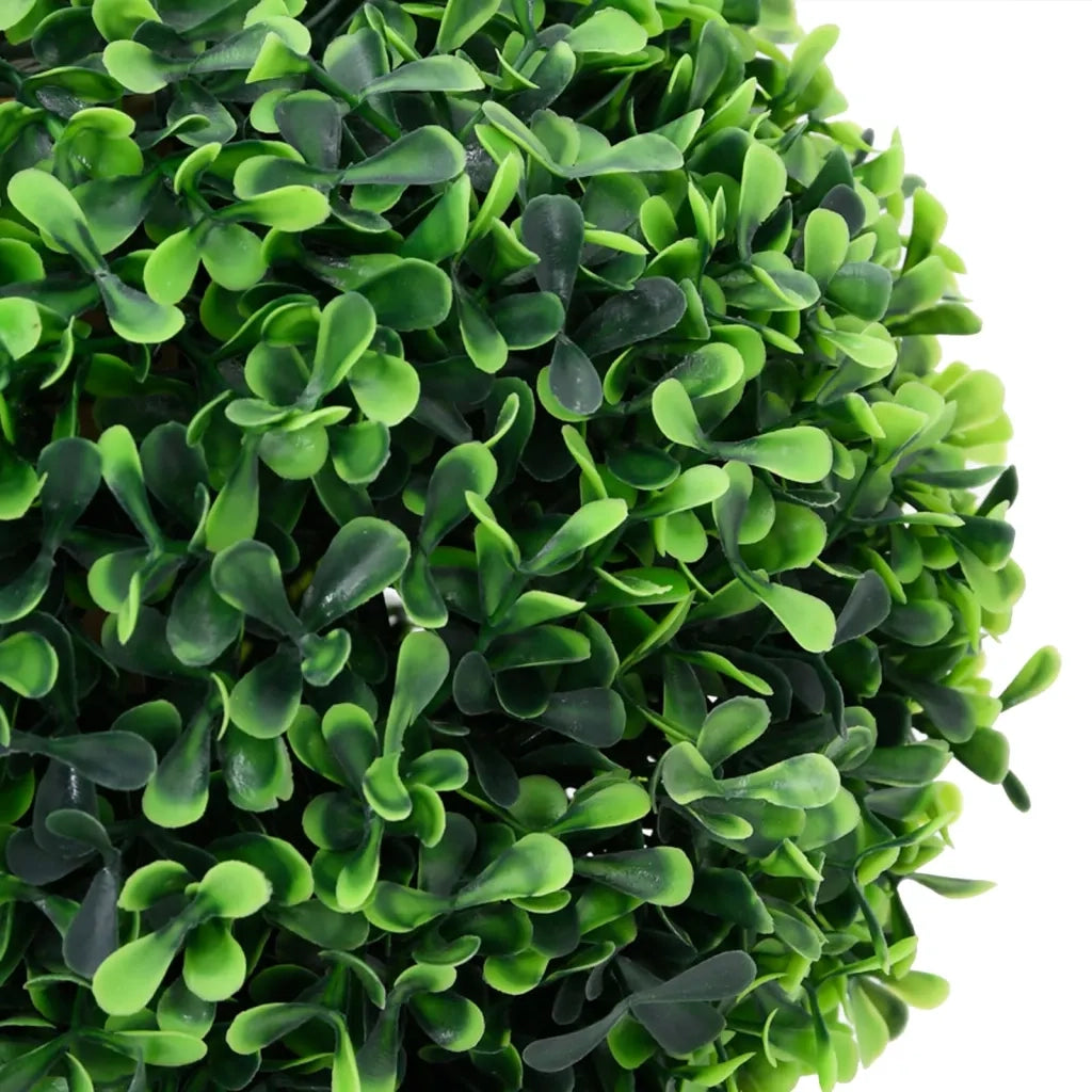 Piante di Bosso Artificiale 2 pz a Sfera con Vaso Verde 27 cm 336520
