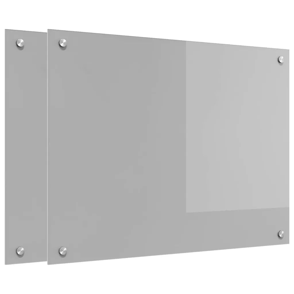 Schienale da cucina 2 pcs Grigio chiaro 80 x 60 cm 3415451