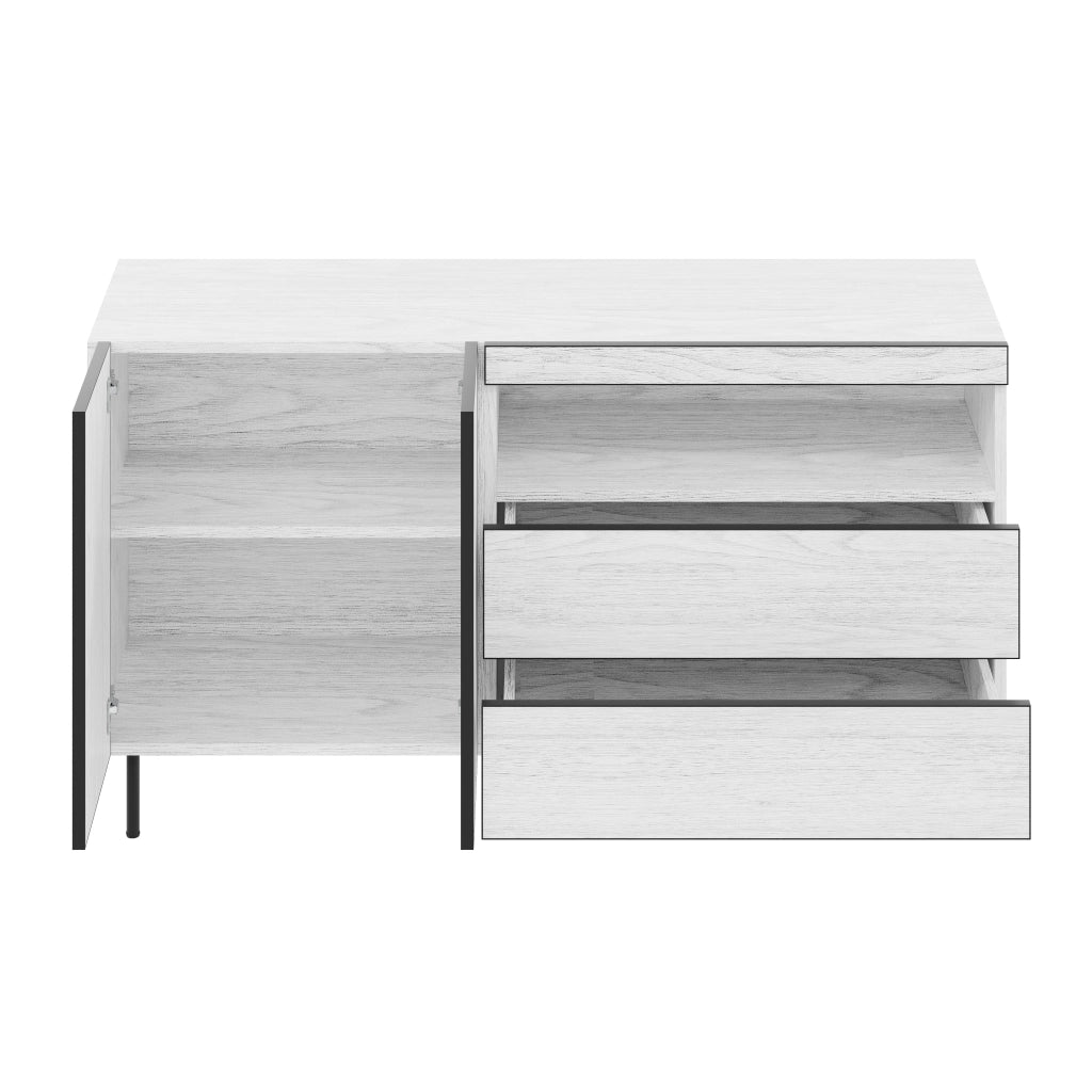 Credenza Moderna con Cassetti e Ante ¨C Xylo ¨C Legno, Soggiorno