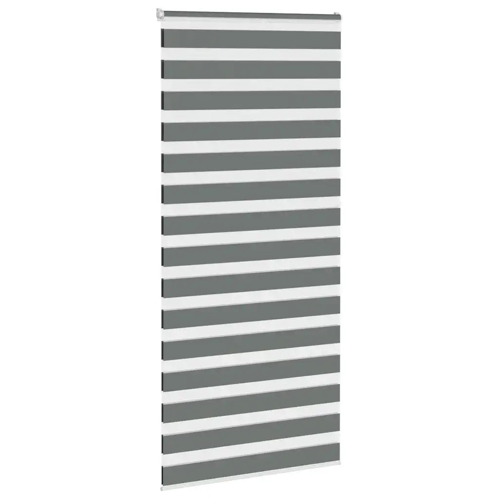 vidaXL Tenda a Rullo Zebra Larghezza Tessuto 105,9 cm Poliestere