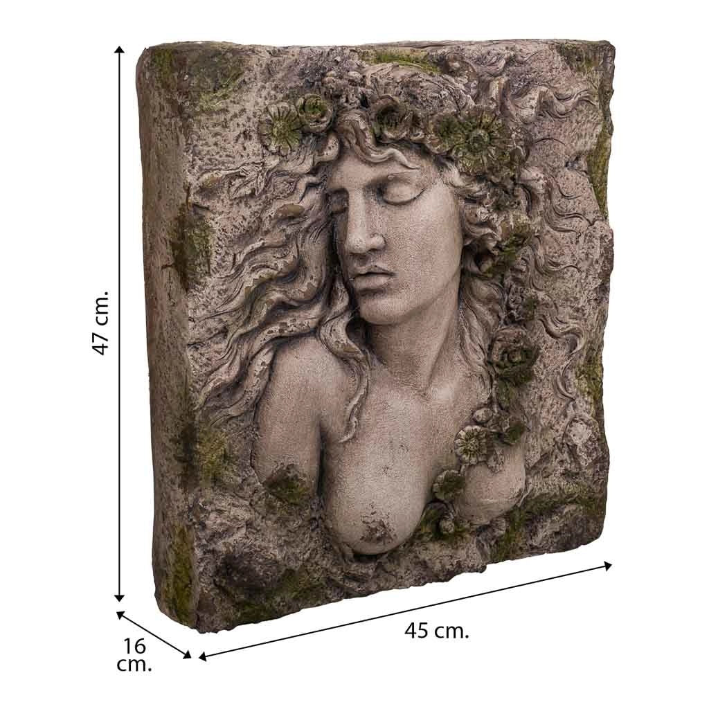 Fioriera decorativa da muro in magnesio 47x45x16h