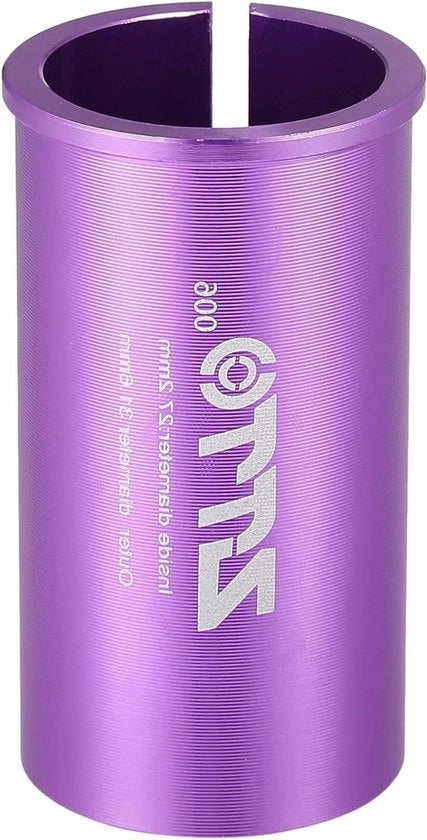 Adattatore di sella per bicicletta in colore viola, 27.2mm a 31.6mm OD & ID