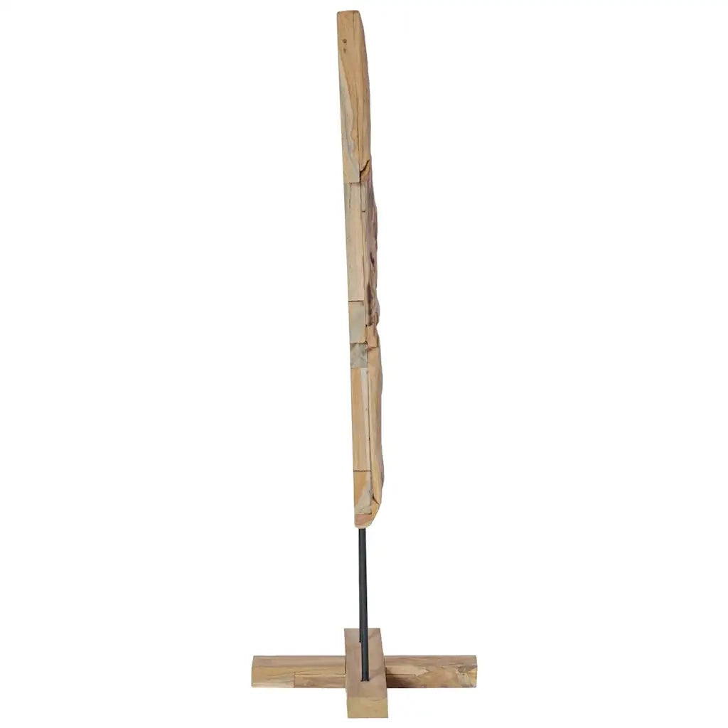 Albero di Natale-Albero Natalizio-Decorazioni natalizie Marrone 120 cm Legno massello di teak 341236