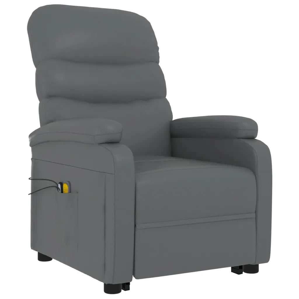Poltrona Alzapersona Antracite in Similpelle 321286