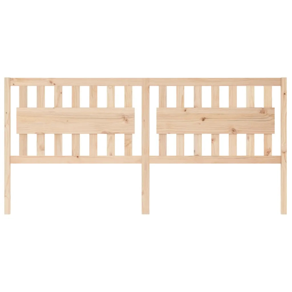 Testiera per Letto 205,5x4x100 cm in Legno Massello di Pino