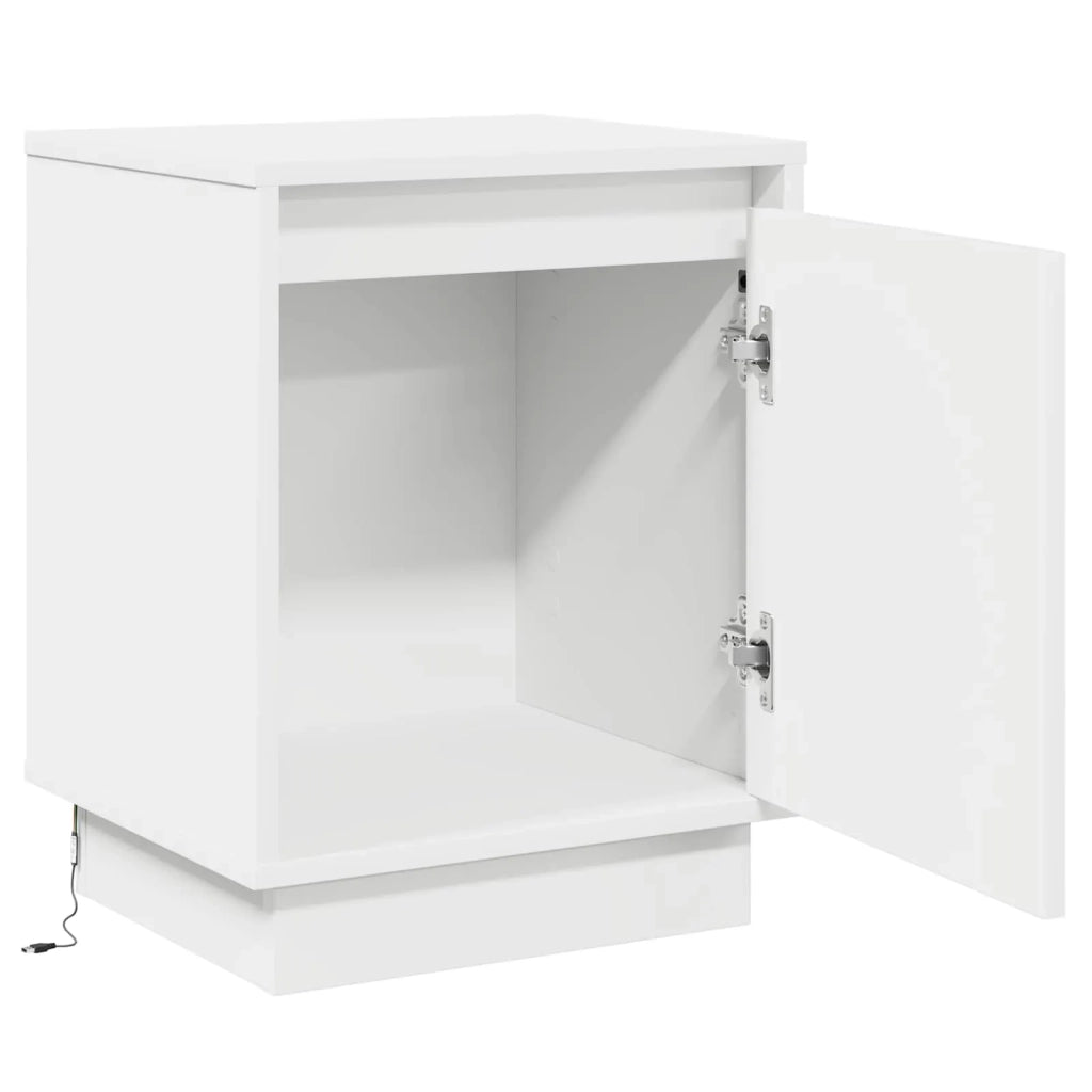 Armadio da Notte Bianco 39 x 34,5 x 50 cm Legno multistrato 869594