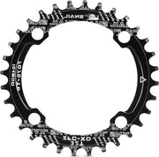 Cassette 104 BCD 32T per Bicicletta con Forma Circolare e Unico Anello per Biciclette da Uso Esterno - Nero