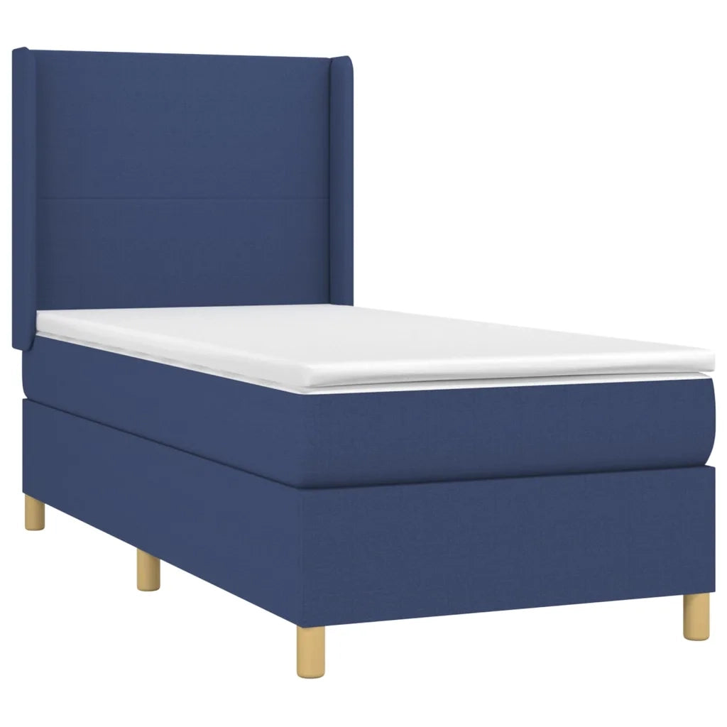Giroletto a Molle con Materasso Blu 100x200 cm in Tessuto 3131815