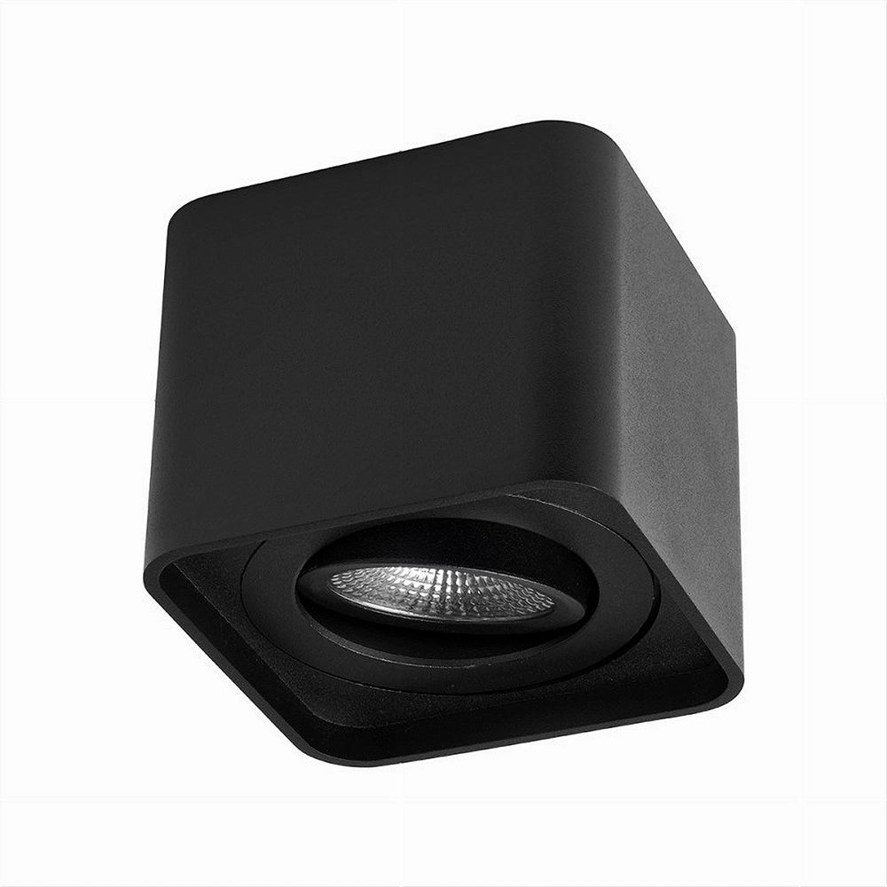 Trade Shop - Porta Faretto Orientabile Da Soffitto Nero Per Faretto Gu10 / Gu5.3 P34-gu10-n1 -
