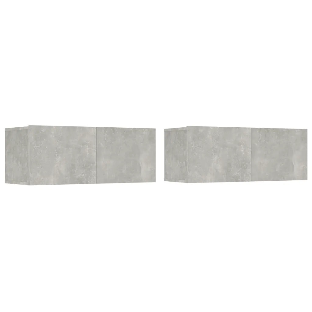 Set di Mobili Porta TV 6 pz Grigio Cemento in Legno Multistrato cod mxl 69351