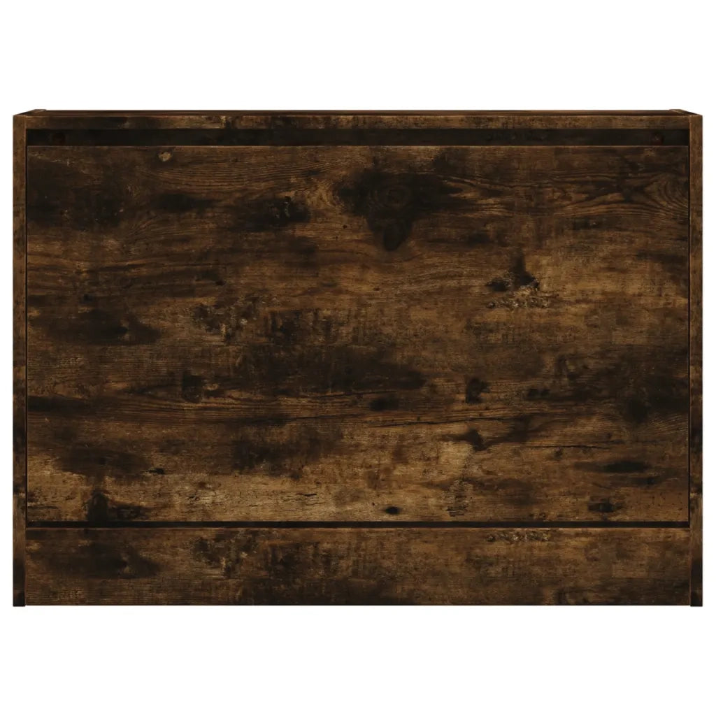 Scarpiera-Scaffale per scarpe Rovere Fumo 80x21x57 cm in Legno Multistrato