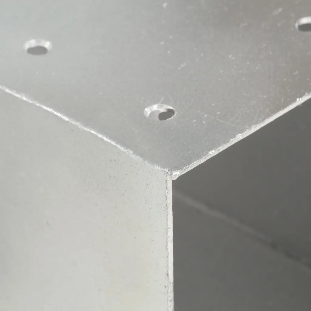 Connettori per Pali a Forma di Y 4 pz Metallo Zincato 91x91 mm 145474
