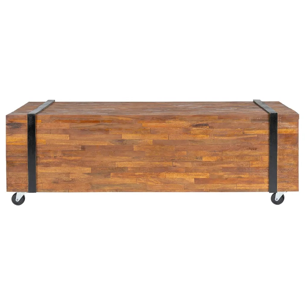 Tavolino da Caffè 110x45x38 cm in Legno Massello di Teak 326172