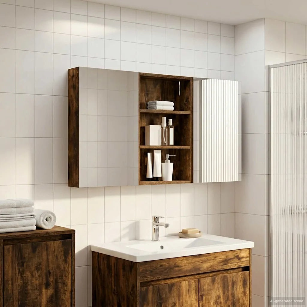 Set di Armadi da Bagno 3 pz 120 x 10,5 x 60,5 cm 3403732