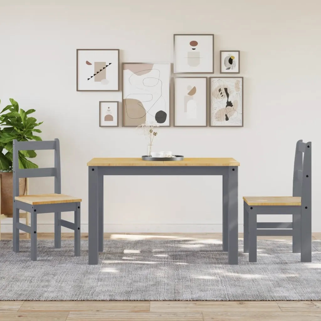 Sedie da Pranzo 2 pz | Sedie da cucina PANAMA 105x30x45 cm Legno Massello Pino