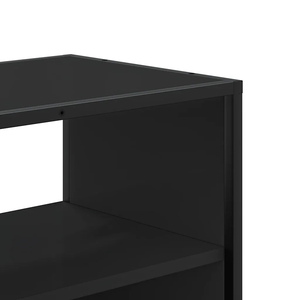 Mobile TV Nero 80x31x39,5 cm in Truciolato e Metallo