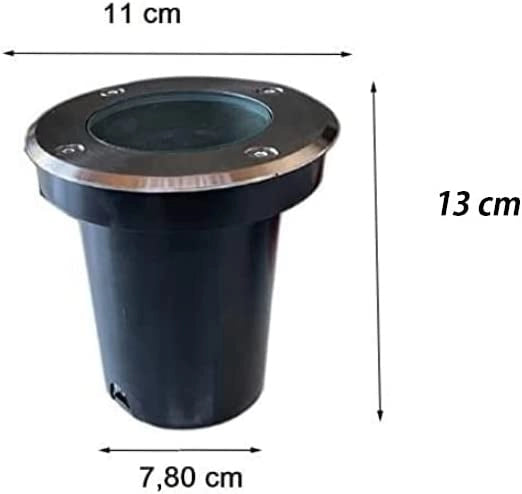 Faretto calpestabile per lampadine a LED con attacco GU10 segnapasso luce da incasso giardino viale IP65