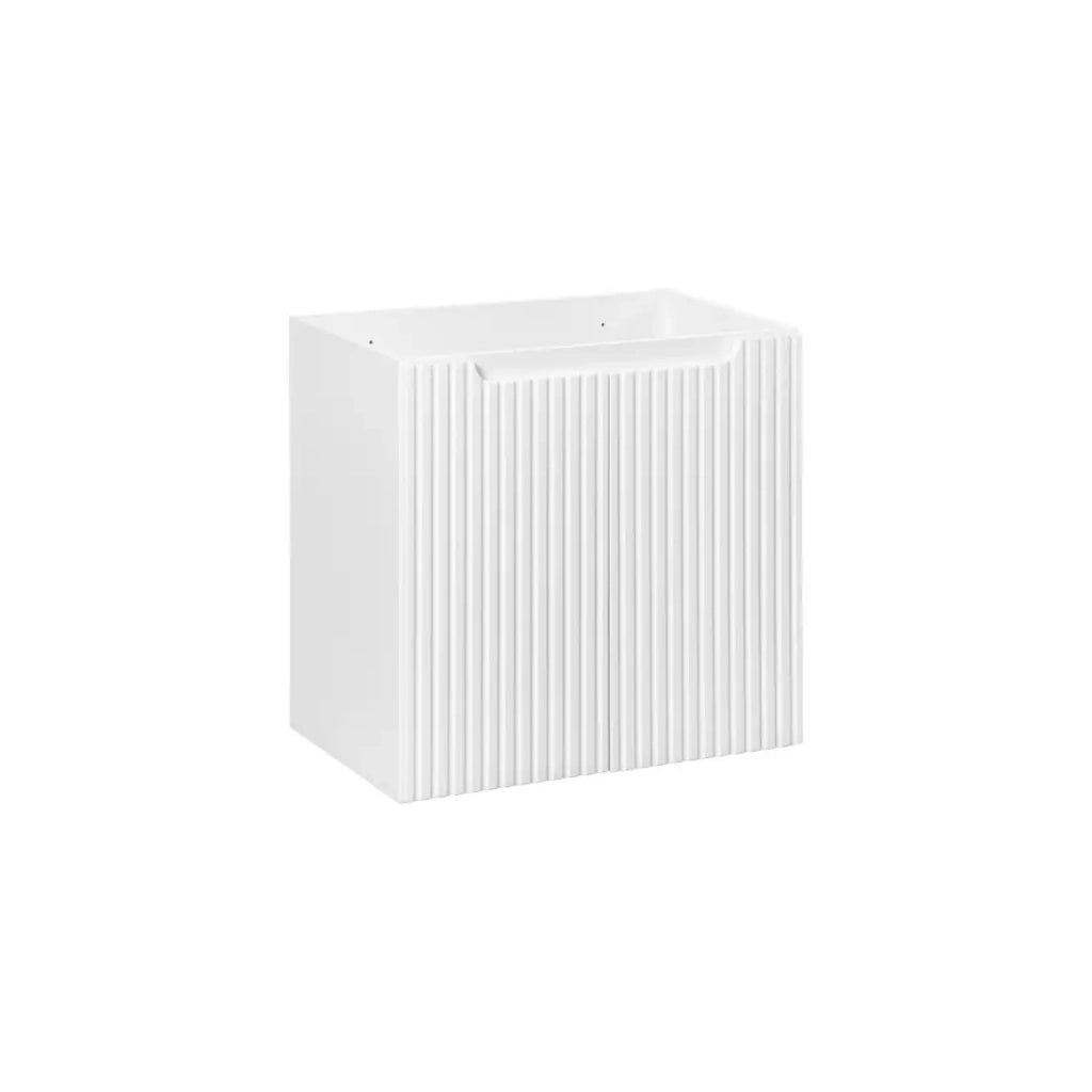 Mobile sottolavabo VANO – 2 ante – Bianco alpino – L60 × P39 × H57 cm – Da appendere