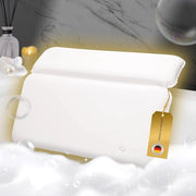 Cuscino da bagno ergonomico con imbottitura in schiuma 4D - Cuscino lussuoso per collo e schiena - Antibatterico - Design tedesco