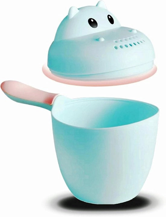 Mini Secchiatore 0,7L Blu Cervo Design - Tema Cervo Bambino - Adatto per Piante da Interno - Espressioni DIY - Materiale PP Sicuro