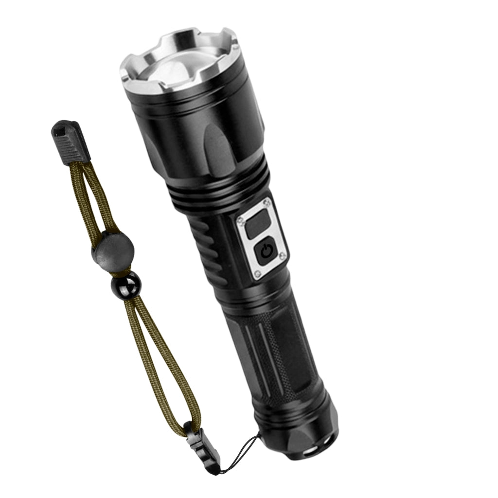 Torcia LED 15W 3 Modalità di Illuminazione Ricaricabile Nero Avizar