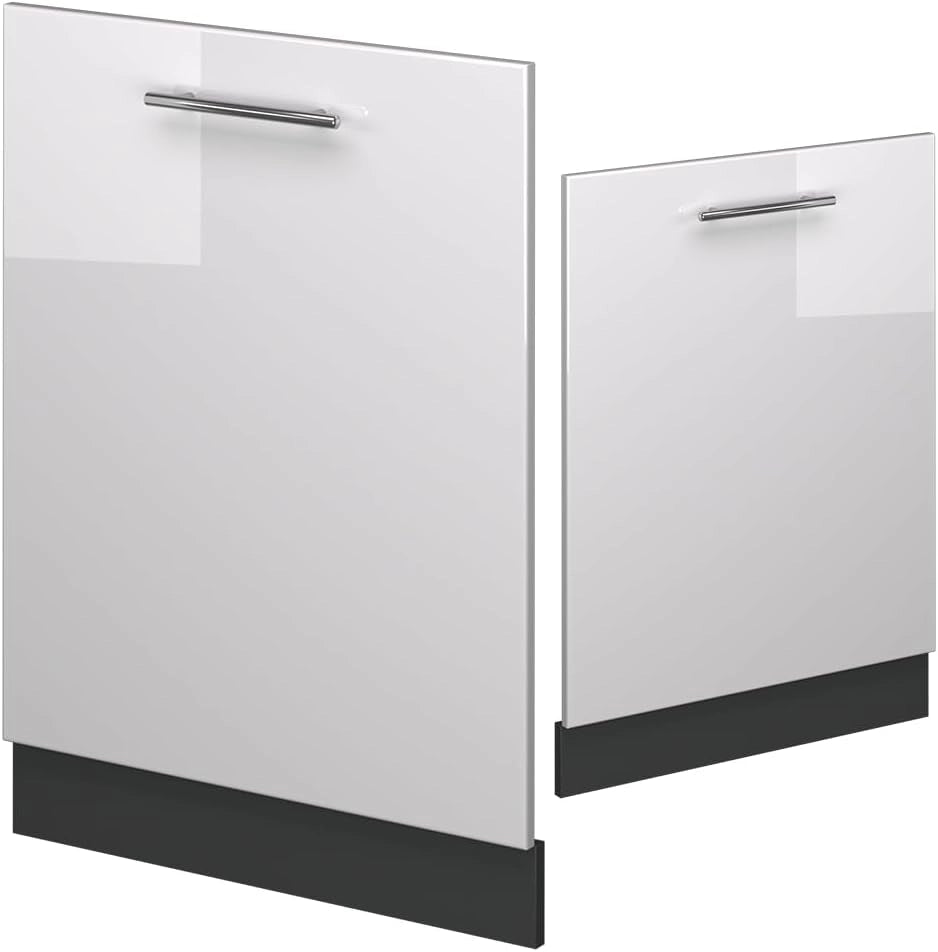 Pannello frontale della lavastoviglie Fame-Line, Bianco lucido, 60 cm senza piano di lavoro, per la combinazione con altri moduli della serie Fame-Line