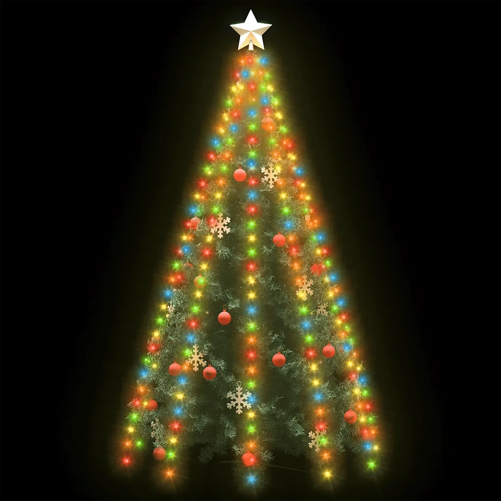 Rete di Luce per Albero di Natale 250 LED Multicolore 250 cm CFW5355073