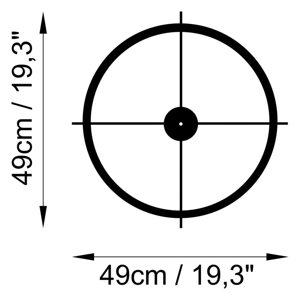 Moretoha, Quadro Materiale Struttura in Metallo, 49x49h cm Nero