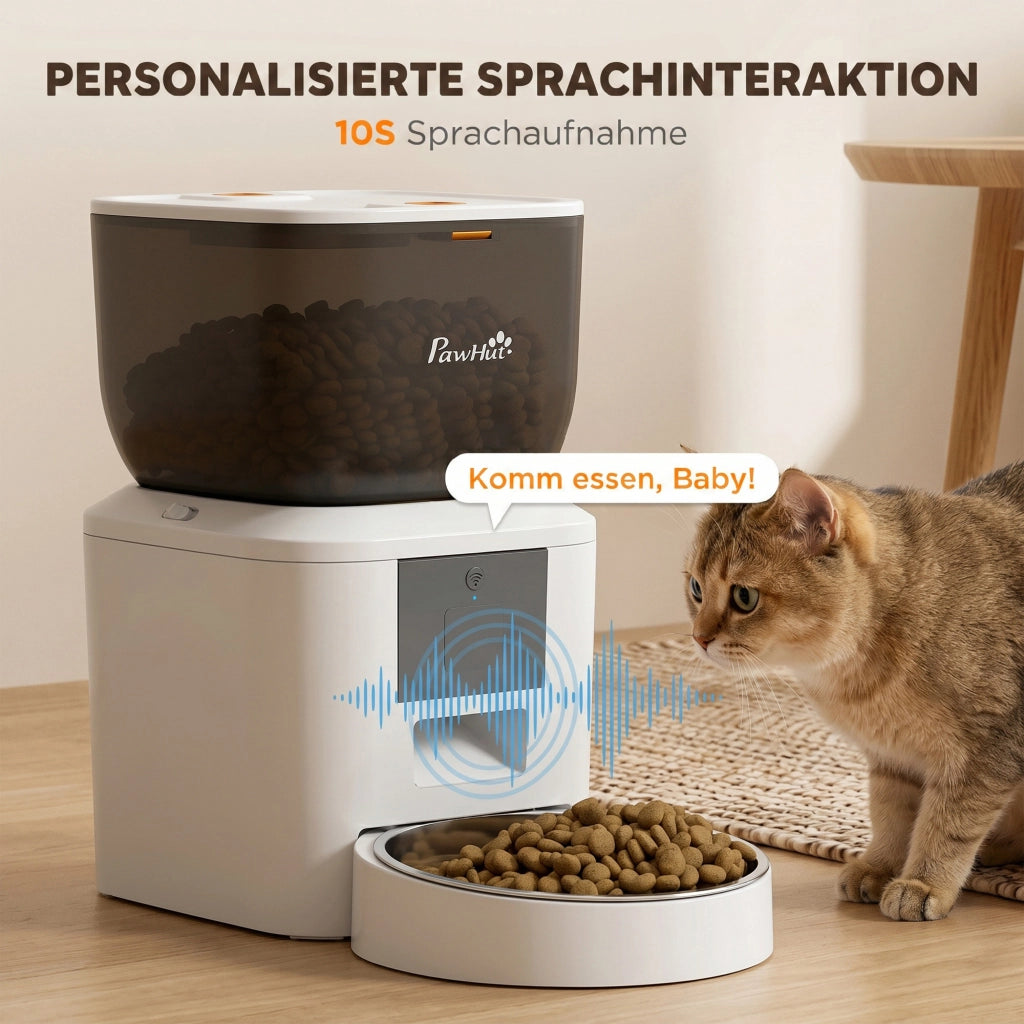 Distributore automatico di cibo per gatti ¨C Xylo ¨C 4L WiFi 2.4G con app e richiamo vocale