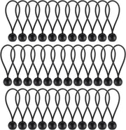 35 x Bungee Spanbal (10 cm) Elastico per Bache - Maniglia Duratura Portatile per Bandiera, Vele, Pannelli, Tende - Ideale per Campeggio e Nautica.