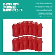 Set di maglie da allenamento 12 pezzi - Maglie da calcio - Ademend - Maglie da gara sneldrogend - Disegno a rete - Modelli separati - Maglie sportive comode e ventilate