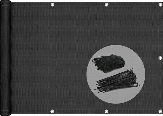 Schermo di privacy per balcone, ombrello per balcone, schermo di privacy per terrazza e cancello, tessuto HDPE, protezione UV, resistente alle intemperie