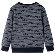 Felpa per Bambini Blu Marino Mélange 104 13150
