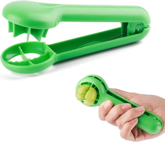 Snididruidi per Bambini - Materiale ABS Giallo - Macchina per Snidire Frutta - Ideale per Insalate di Verdure - Per Toma, A, More, C, Mirtillo - Utensili da Cucina.