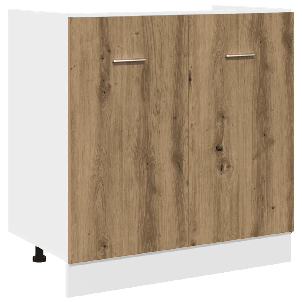 vidaXL Set di Mobili da Cucina 7 pz Lyon Rovere Artigianale Truciolato