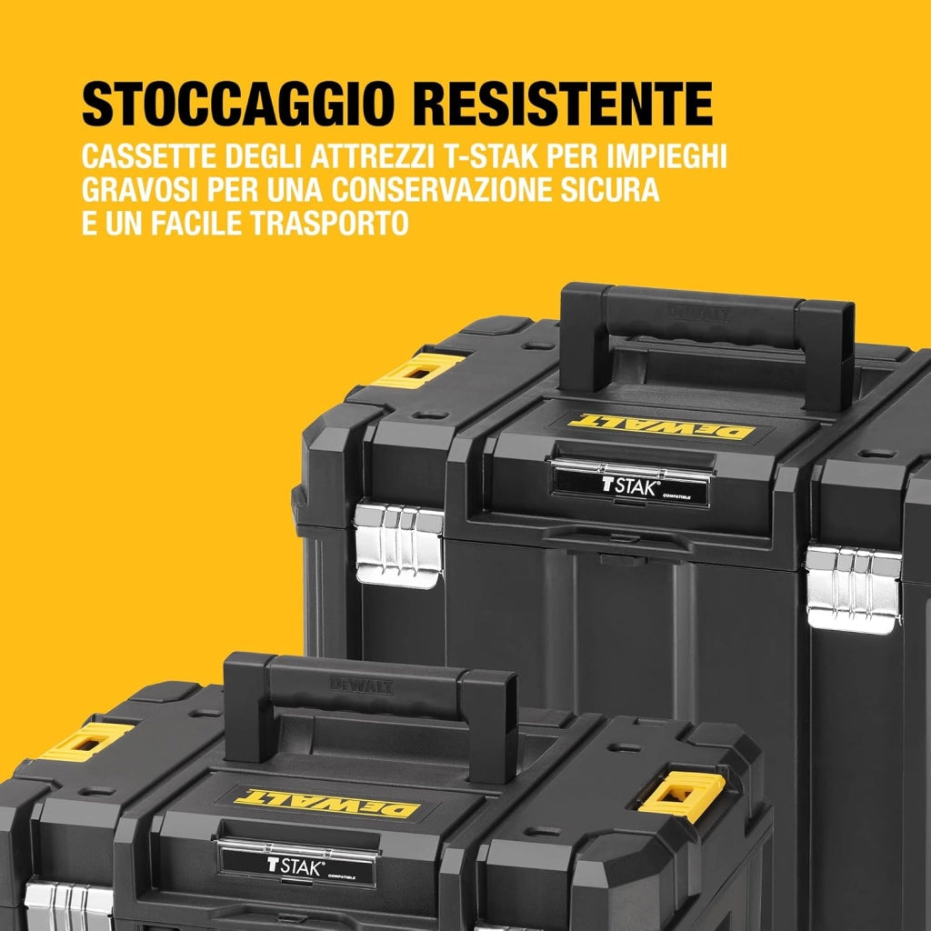 DeWalt Kit Completo da 18V: Trapano, Avvitatore a Impulsi, Smerigliatrice, Martello tassellatore DCK422P3T-QW