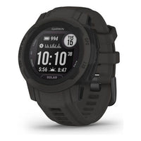 Garmin instinct 2s solar, smartwatch, 40mm, rugged design, ricarica solare, autonomia 51 giorni, +30 app multisport, gps, cardio, spo2, garmin pay, connect iq (graphite) - 010 02564 00