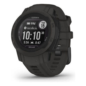 Garmin instinct 2s solar, smartwatch, 40mm, rugged design, ricarica solare, autonomia 51 giorni, +30 app multisport, gps, cardio, spo2, garmin pay, connect iq (graphite) - 010 02564 00