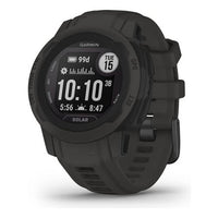 Garmin instinct 2s solar, smartwatch, 40mm, rugged design, ricarica solare, autonomia 51 giorni, +30 app multisport, gps, cardio, spo2, garmin pay, connect iq (graphite) - 010 02564 00