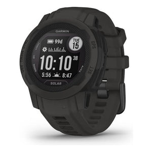 Garmin instinct 2s solar, smartwatch, 40mm, rugged design, ricarica solare, autonomia 51 giorni, +30 app multisport, gps, cardio, spo2, garmin pay, connect iq (graphite) - 010 02564 00