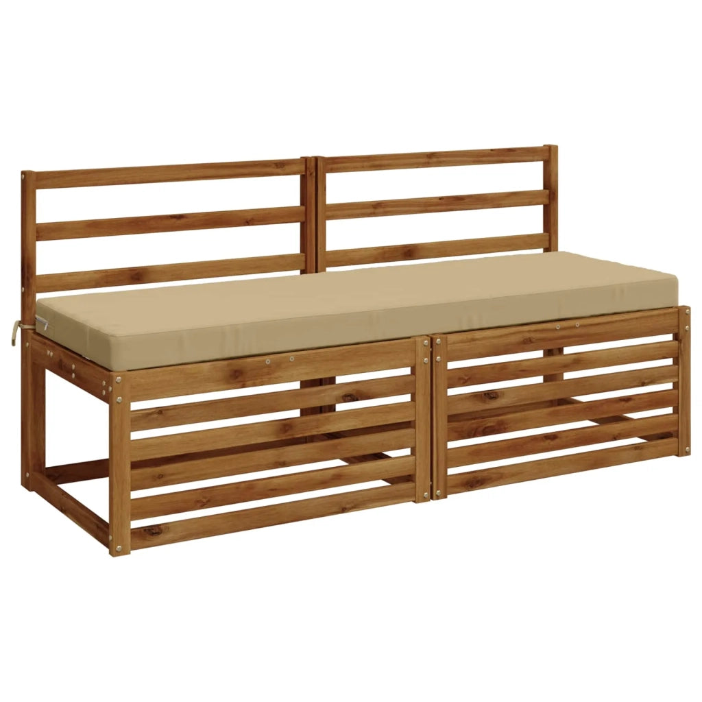 Cuscini per Panchina a 2 Pezzi SOEST 2 pz 100% Poliestere Beige 950267