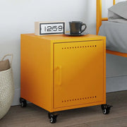 Comodino-Tavolino da notte Giallo Senape 36x39x43,5 cm in Acciaio 590467