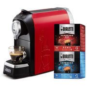 Bialetti Bundle Super Rosso + 32 caps