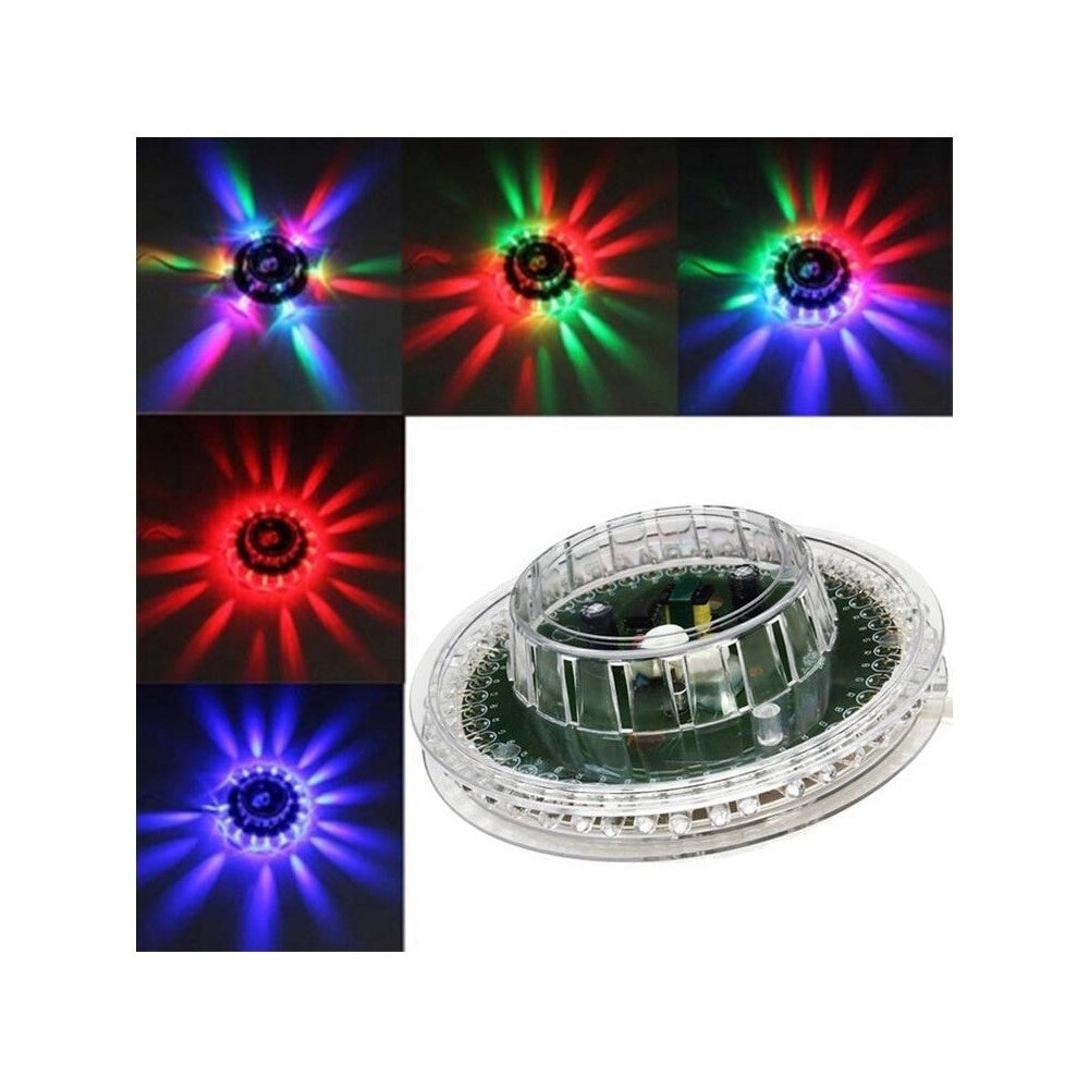 Trade Shop - Disco Parete Fiore Sunflower Led Luce Rgb Discoteca Voce Flashing 6-8w Party -
